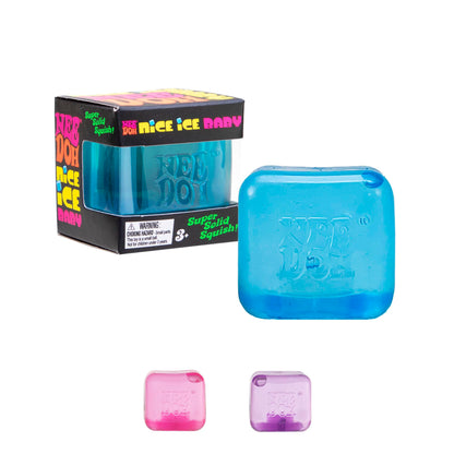 Schylling NeeDoh Nice Berg - Giant NeeDoh Nice Cube - Sensory Squeeze Toy with a Super Solid Squish (Pack of 1)