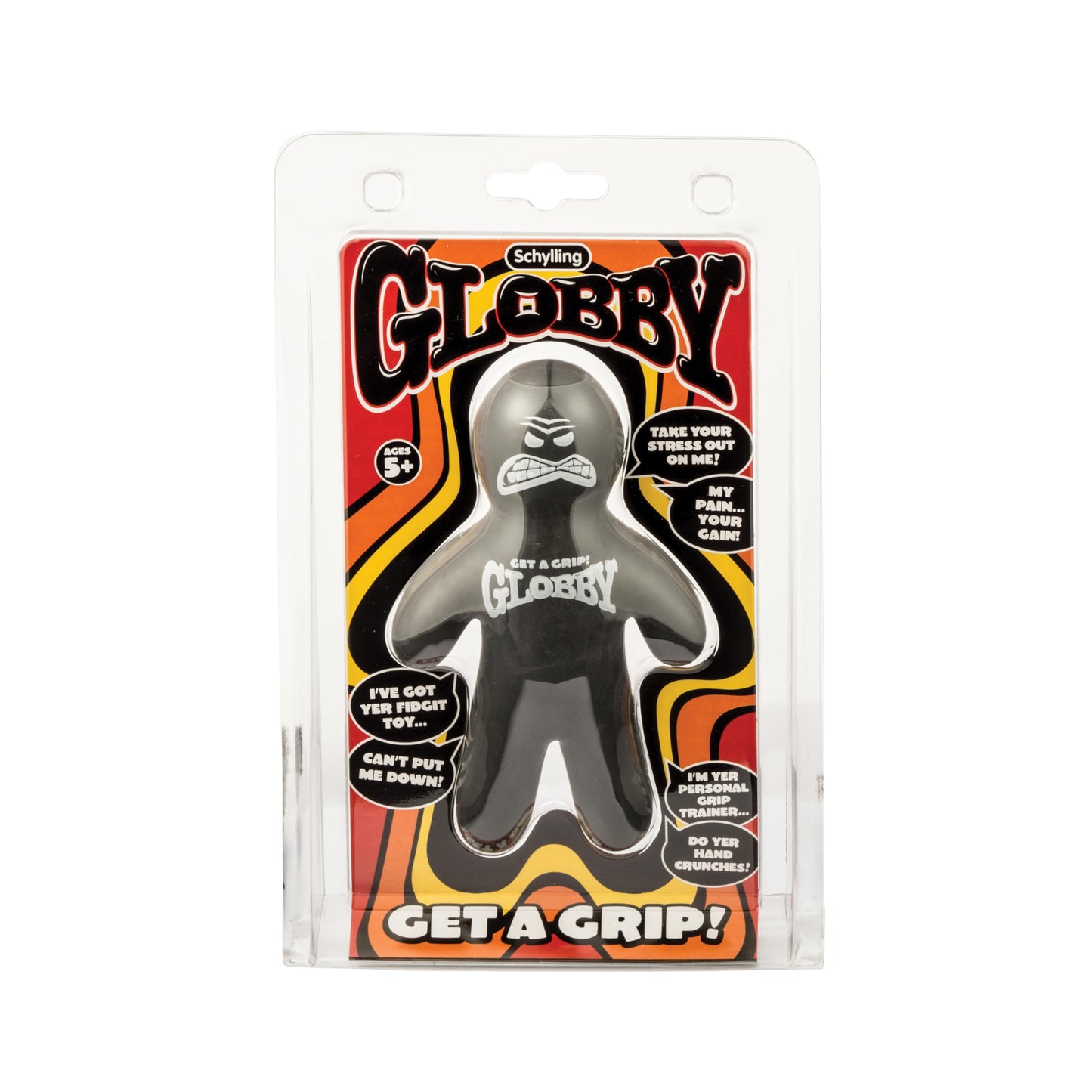 Schylling NeeDoh Teenie Cool Cat - Sensory Squeeze Toy - Contains 3 Mini Groovy Globs - 1.5" Wide - Color May Vary (Pack of 1)