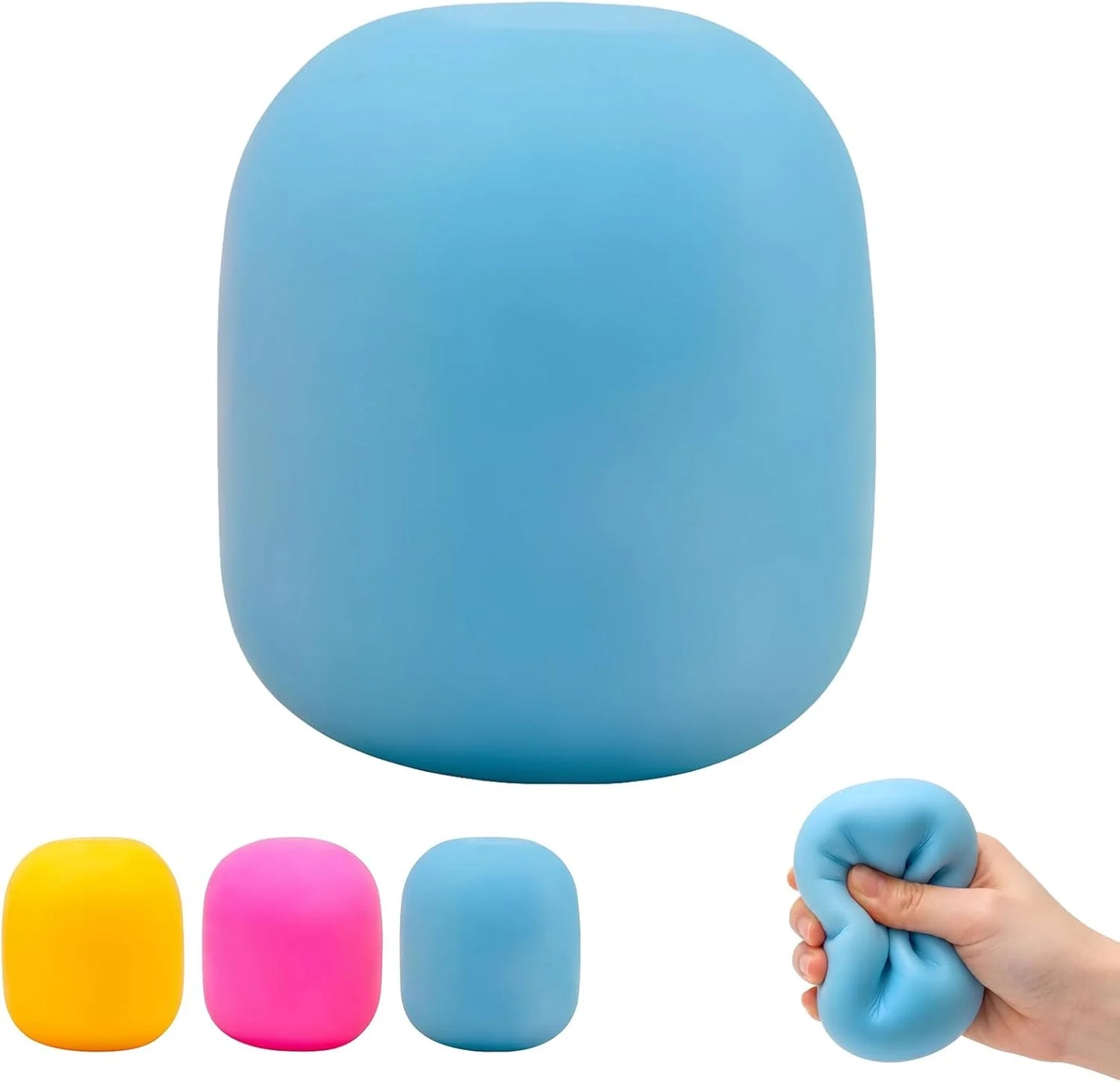 Gum Drop Squeeze Color Changing Squishy, Slow Stress Balls Fidget Sensory Toys for Adults,Gum Drop Shape (Blue) - US 9341