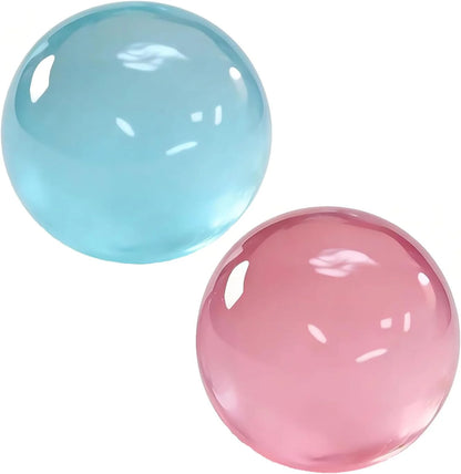 Coconut Oil Squishy, Coconut Oil Stress Ball – Super Soft, Handmade Slow Rising Fidget Squeeze Toy for Stress Relief, Squeeze the Stress Away (Blue+Pink) - US 6061
