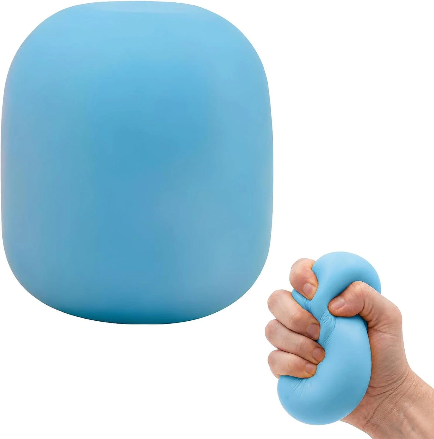 Gum Drop Squeeze Color Changing Squishy, Slow Stress Balls Fidget Sensory Toys for Adults,Gum Drop Shape Fidgets for Pull Stretch Squishy Toy (Blue) - US 2598