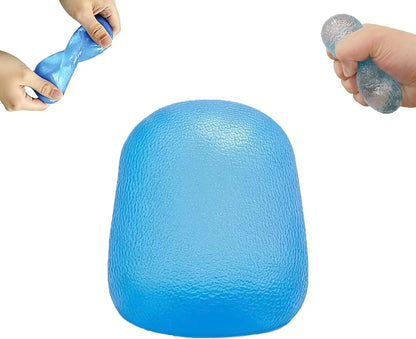 Soft Silicone Squishy Ball – Slow Rising Gumdrop Squeeze Toy for Kids Ages 3+ & Adults, Sensory Desk Toy for Home, Office & Everyday Play (Blue) - US 5320