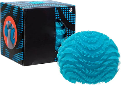Fuzz Ball Squishy Stress Ball, Stress Fun Desk Fuzz Squeeze Ball, Plush Squeeze Ball for Desktop (Blue) - US 9756