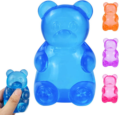 Gummy Bear Squishy, Stress Bear Taba Squishy, Taba Squishy Toys for Kids, Stress Balls Valentines Day Gifts Birthday Gifts Party Favors-Blue - US 8094