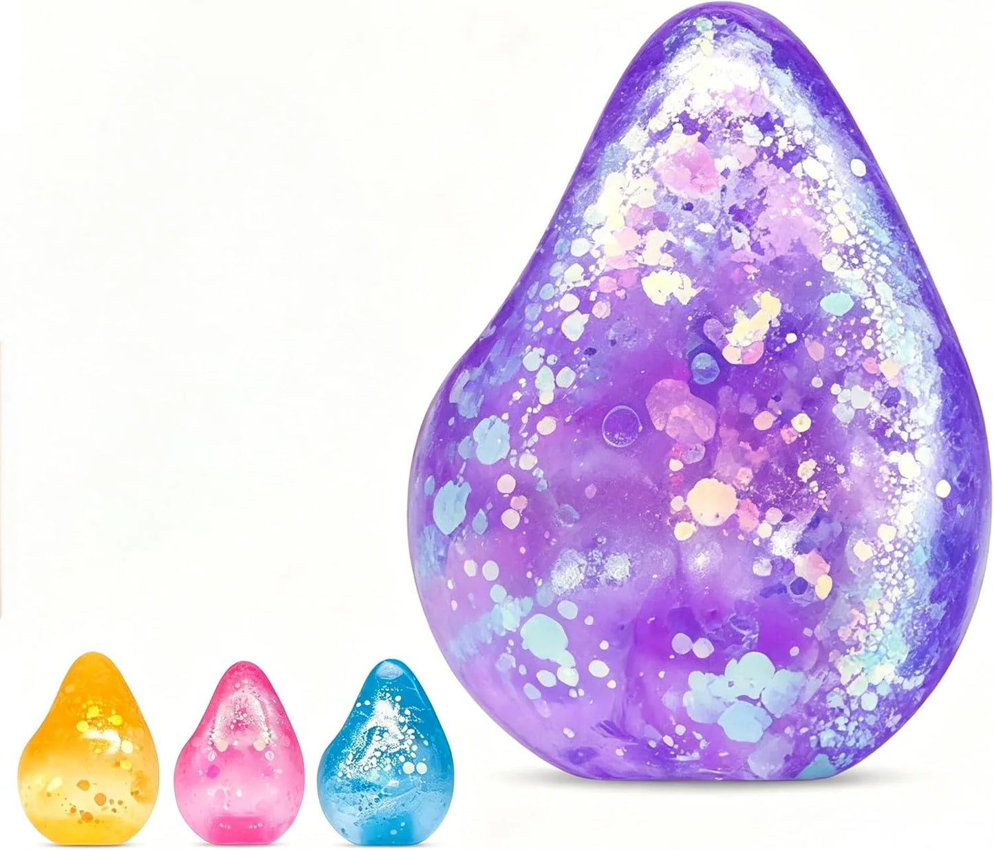 Fidget Toys Squishy Water Drop, Stress Cube Squishies Anxiety Stress Relief, Ice Squishy Stress Cube- Malt Sugar Balls, Sensory Ball for Kids with Autism (Blue, 1) - US 9544