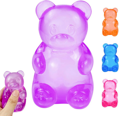 Gummy Bear Squishy, Stress Bear Taba Squishy, Taba Squishy Toys for Kids, Stress Balls Valentines Day Gifts Birthday Gifts Party Favors-Purple - US 6097